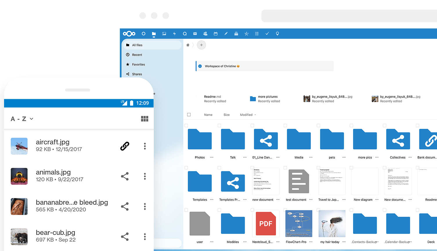 Nextcloud Splash